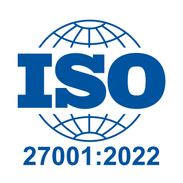 ISO 27001:2022 certified - Information security
